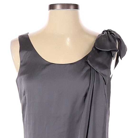 H&M Slate Gray Bubble Hem Dress Sz Small NWT - Picture 3 of 8